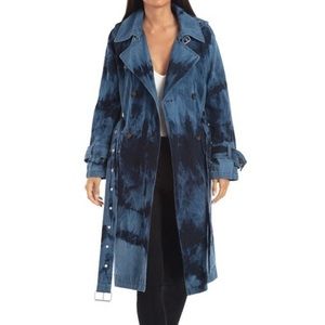 Anthropologie Denim Trench Coat